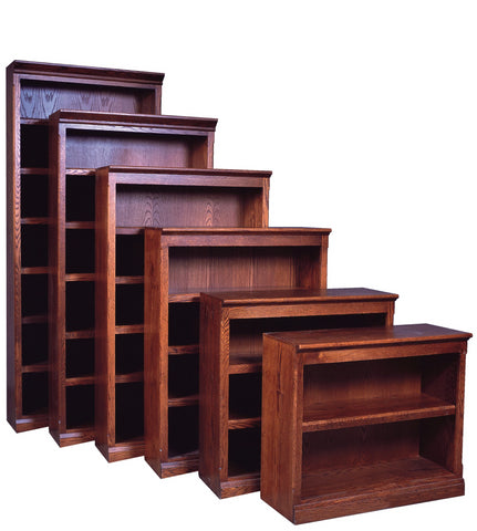 Forest Designs Mission Bookcase: 36W x 13D x Height of Choice