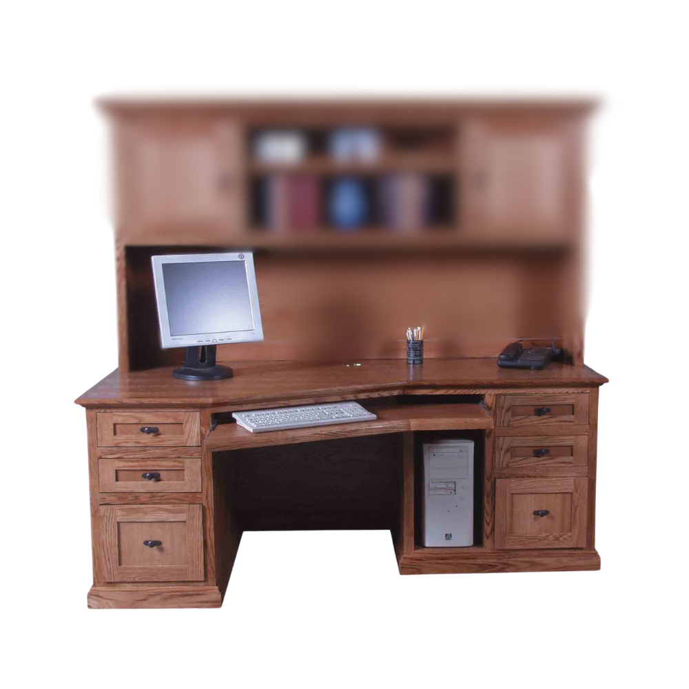 Forest Designs Mission Desk 1055 (78W x 30H x 28D) DESK ONLY