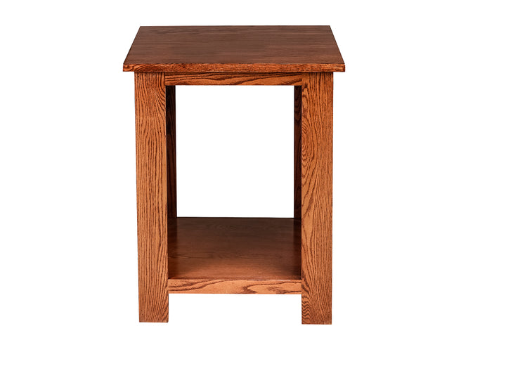 Forest Designs Mission End Table: 21W x 20H x 24D