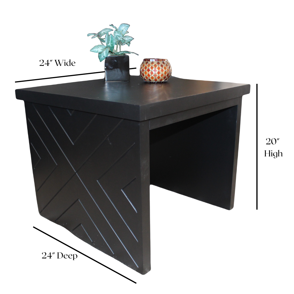 Chevron End Table