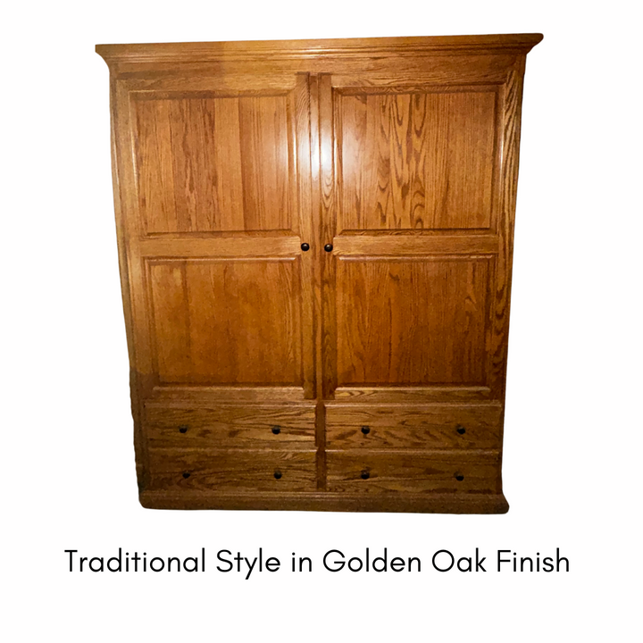 Forest Designs Traditional Armoire/Wardrobe (60Wx72Hx21D)