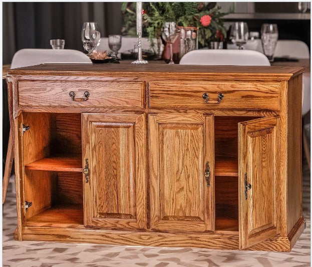 Forest Designs Traditional Oak Buffet (36H x 18D x Width of Choice)