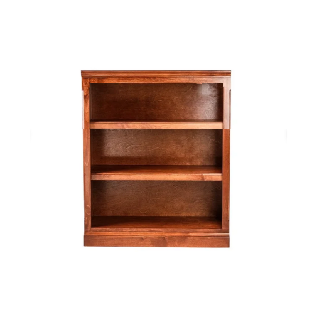 Traditional Alder Bookcase: 30W x 13D x Height of Choice