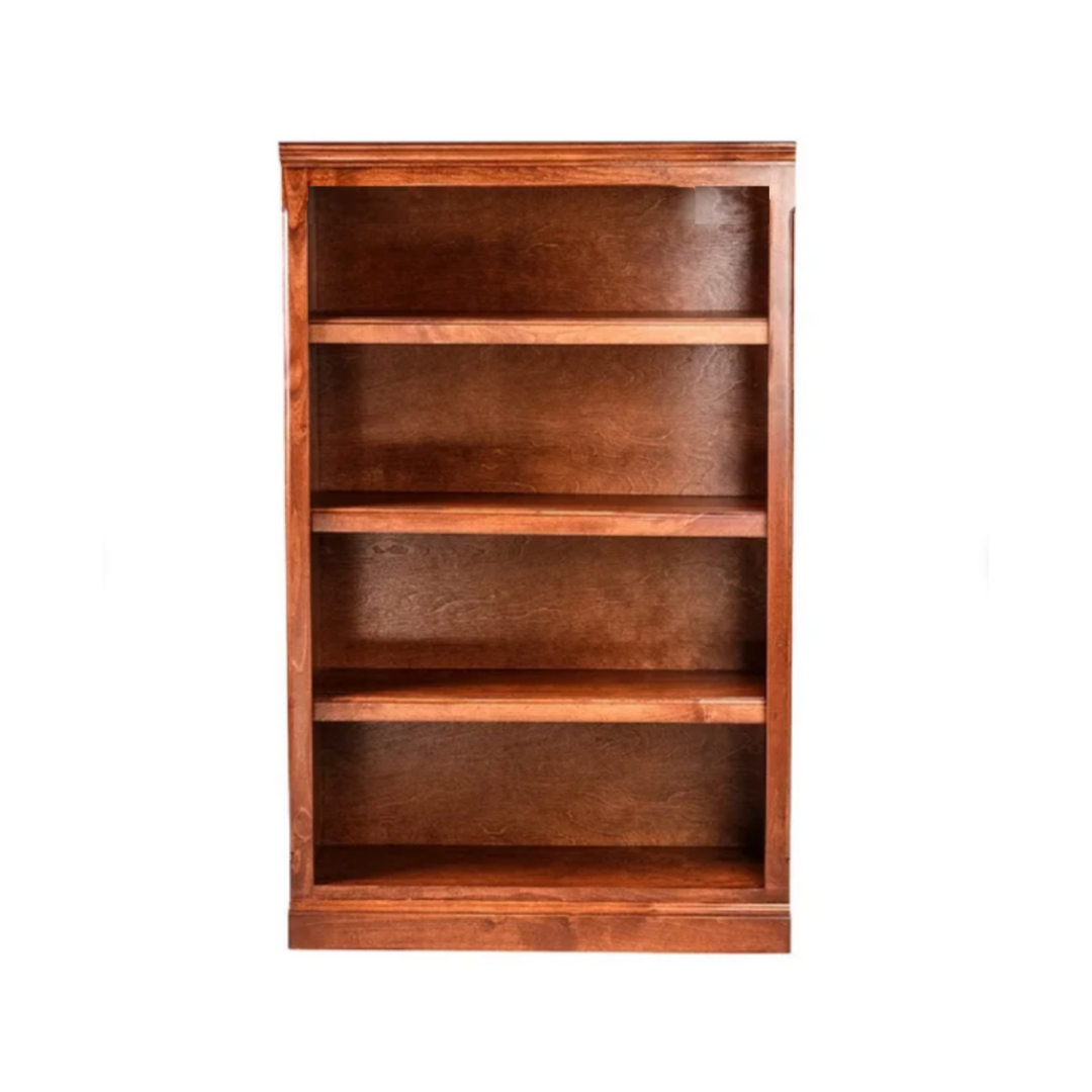 Traditional Alder Bookcase: 30W x 13D x Height of Choice