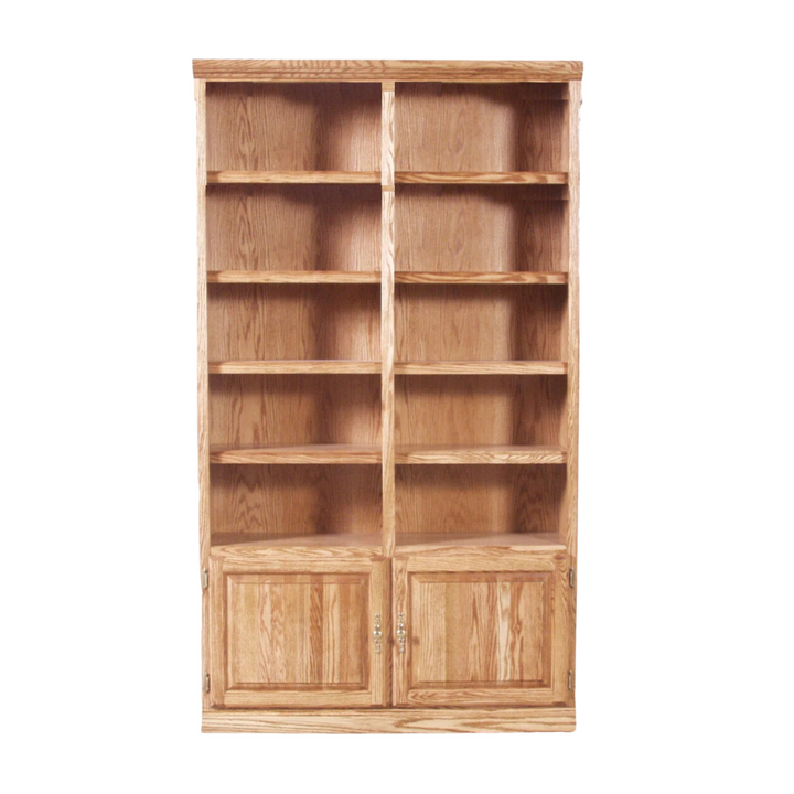 Traditional Bookcase w/Lower Doors (48W x 13D x Height of Choice)