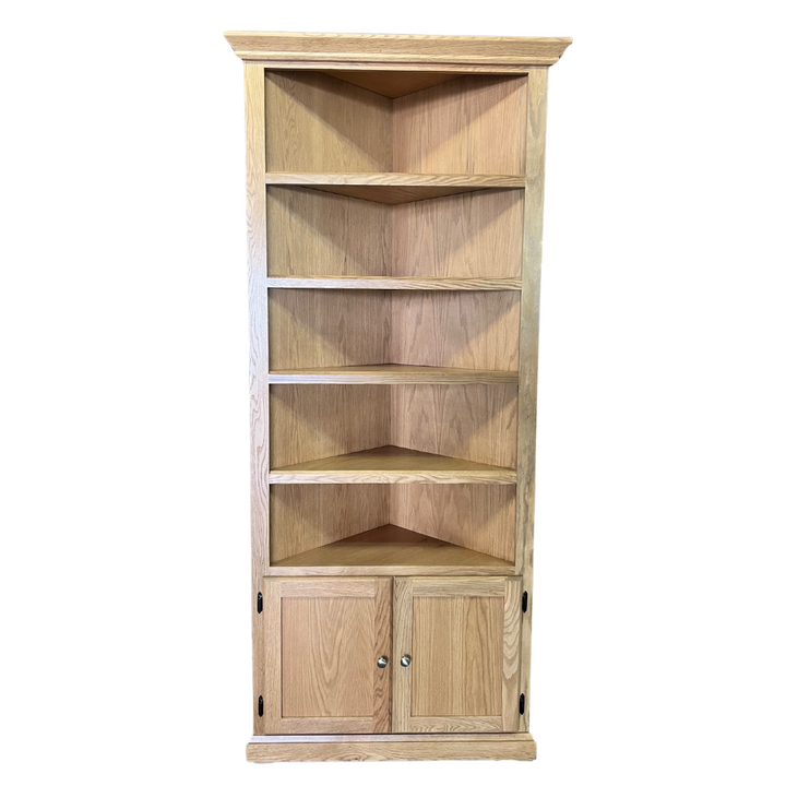 Forest Designs Mission Corner Bookcase: 27 x 27 From Corner x Height of Choice