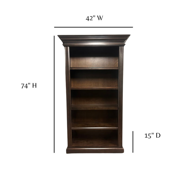 Forest Designs Crown Bookcase (42W x 74" H x 15" D)