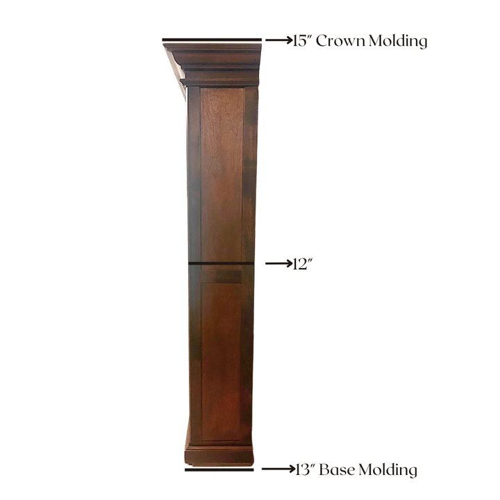 Forest Designs Crown Bookcase (42W x 74" H x 15" D)