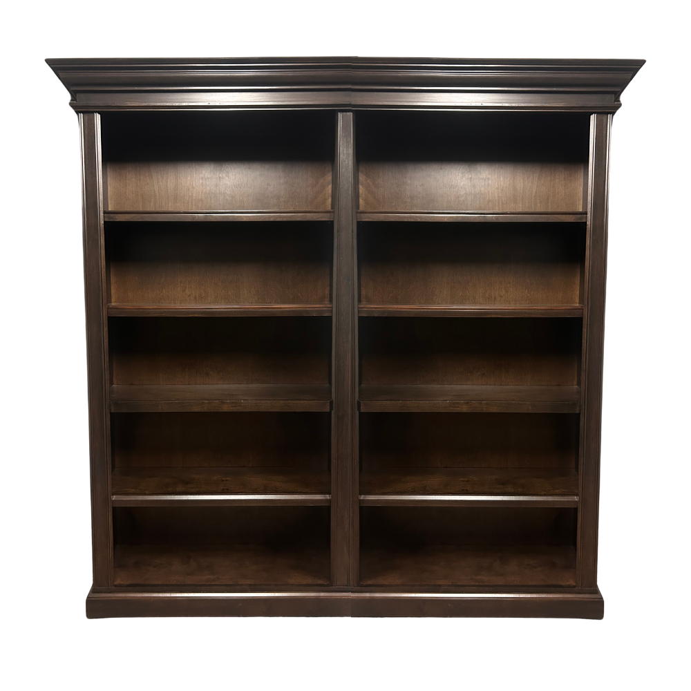 Forest Designs Crown Bookcase Wall (78W x 74" H x 15" D)