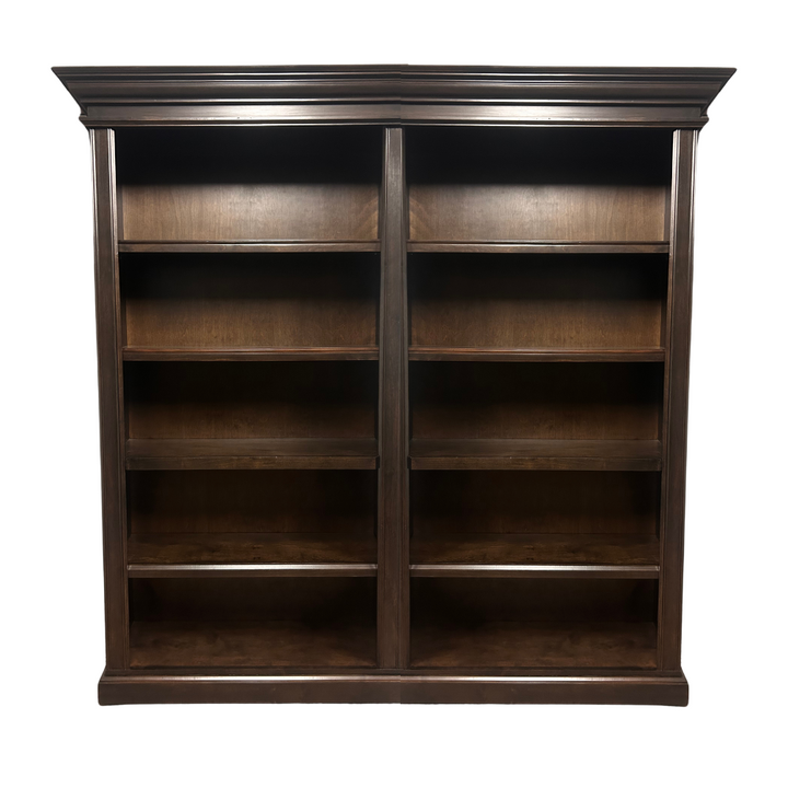 Forest Designs Crown Bookcase Wall (78W x 74" H x 15" D)