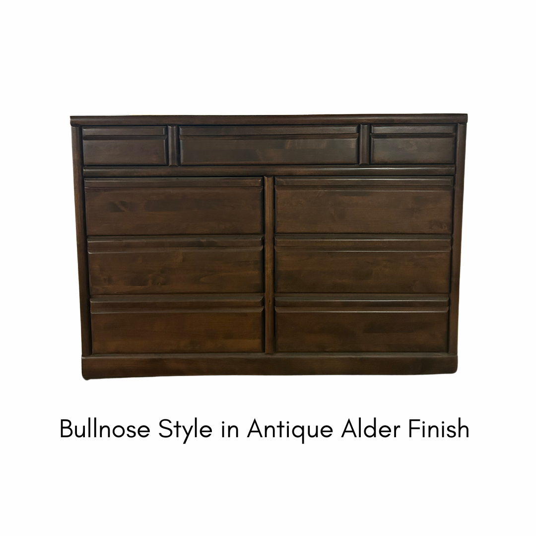 Forest Designs Bullnose 9 Drawer Dresser (60Wx40Hx18D)