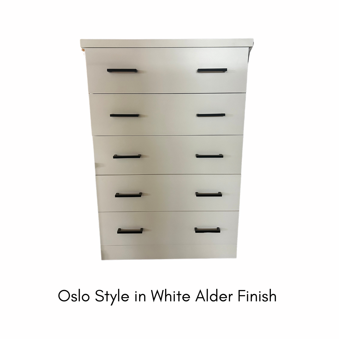 Forest Designs Oslo Five Drawer Chest (33Wx48Hx18D)