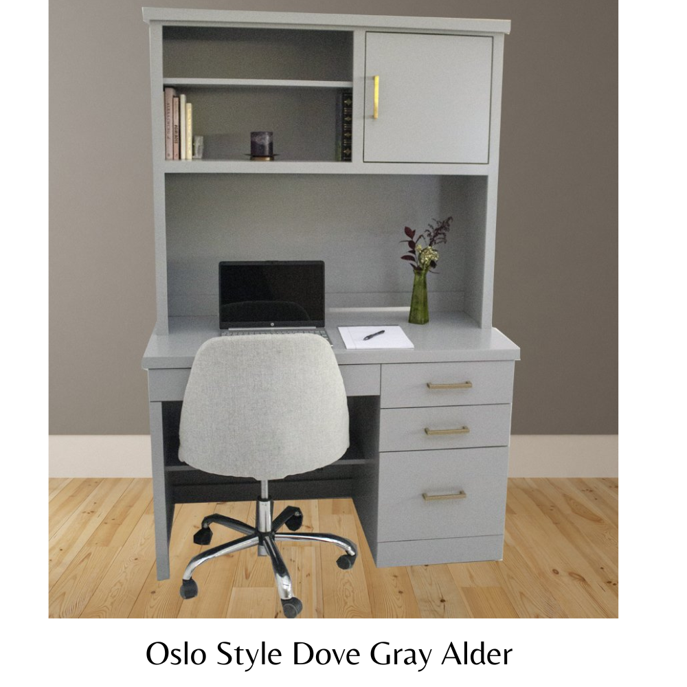 Forest Designs Oslo Desk w/Pencil Drawer & Hutch (48W X 30H X 24D)