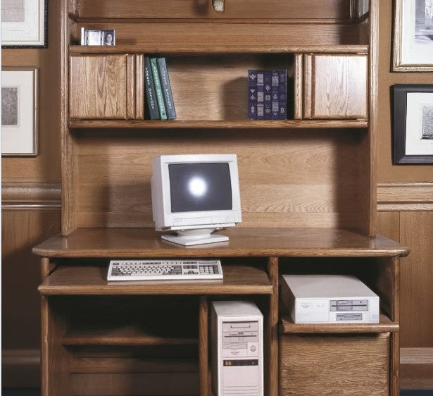 Forest Designs Bullnose Desk + Hutch (60"W x 71"H x 35"D)