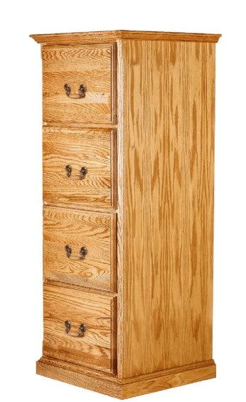 Forest Designs Traditional Alder 4 Drawer File (22W x 56H x 21D)