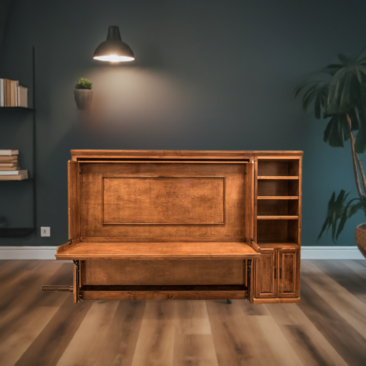 Hidden Murphy Desk Bed with Side Pier