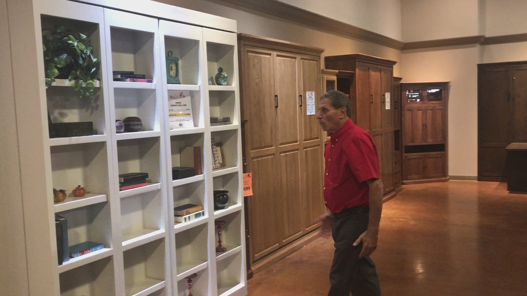 Library Wall Bed Demonstration