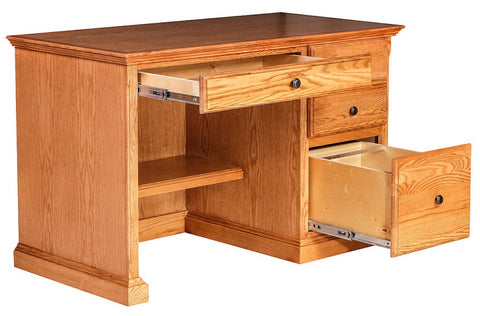 Forest Designs Traditional Desk w/Pencil Drawer (48W x 30H x 24D) (Black Knobs)
