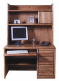 Forest Designs Bullnose Desk w/Keyboard Pullout & Hutch: 48W x 72h x 24D