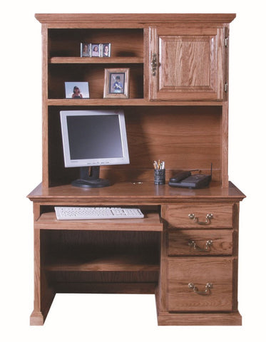 Forest Designs Traditional Desk w/Keyboard Pullout & Hutch: 48W x 72h x 24D