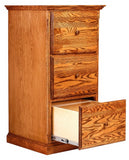 Forest Designs Traditional 3 Drawer File w/Wood Knobs (22W x 43H x 21D)