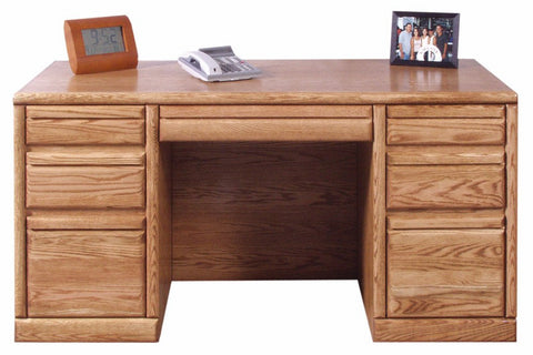 Forest Designs Bullnose Executive Double Pedestal Desk (60W x 30H x 28D)