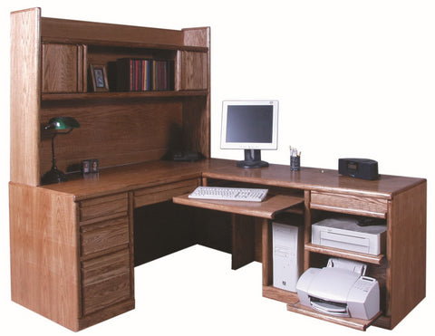 Forest Designs Bullnose Desk + Return (82 x 66) (HUTCH SOLD SEPARATELY $909)
