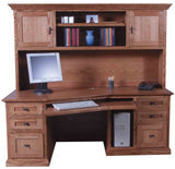 Forest Designs Mission Angled Desk + Hutch (74w)