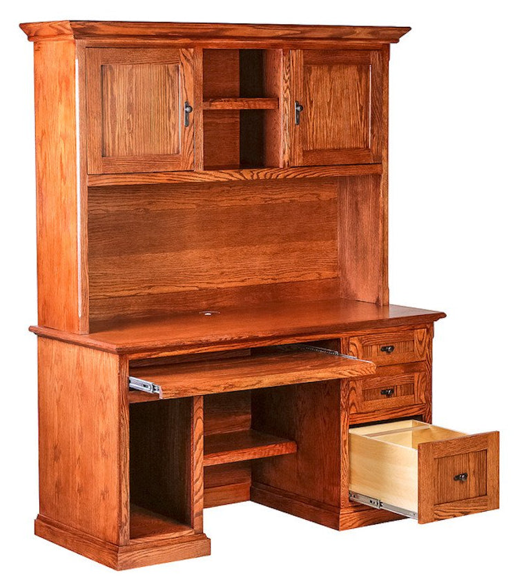 Forest Designs Mission Desk + Hutch (Desk Price $1656 / Hutch Price $1127)