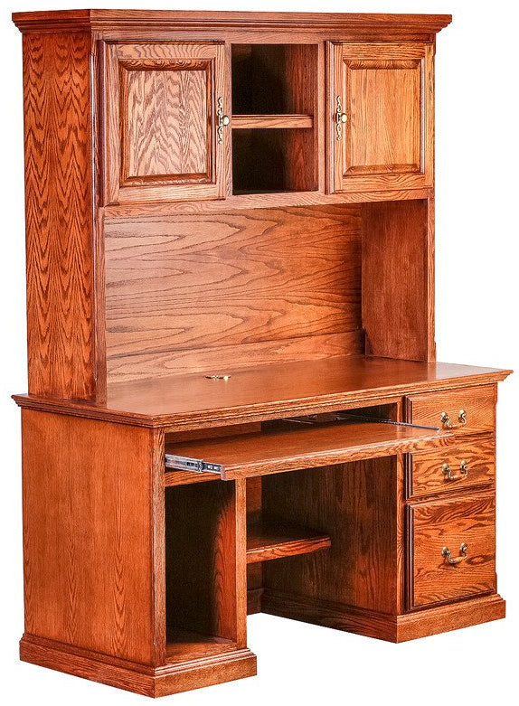 Forest Designs Traditional Oak Desk + Hutch (Desk Price $1656 / Hutch Price $1127)