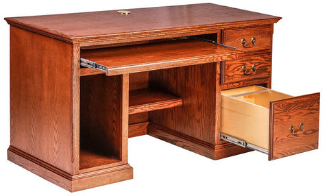 Forest Designs Traditional Oak Desk (56W x 30H x 24D)