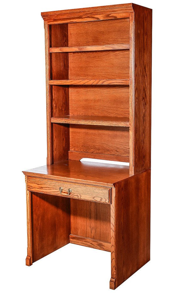 Forest Designs Traditional Oak Desk + Hutch (32W x 72H)