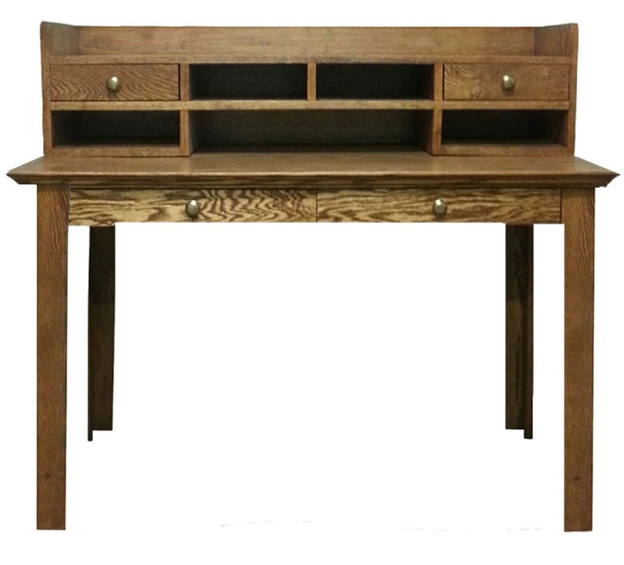 Forest Designs Traditional Writing Table w/2 Drawers & Mini-Hutch