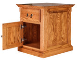 Forest Designs Traditional End Table w/Raised Panel Sides & Door: 20W x 25H x 24D