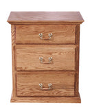 Forest Designs Traditional Oak 3 Drawer Nightstand (25W x 30H x 18D)