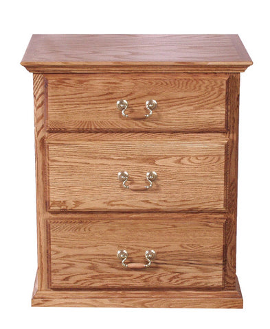 Forest Designs Traditional Oak 3 Drawer Nightstand (25W x 30H x 18D)
