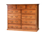 Forest Designs Traditional Eleven Drawer Dresser: 60W X 48H X 18D