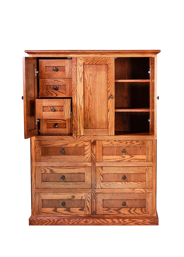 Mission Ten Drawer Armoire