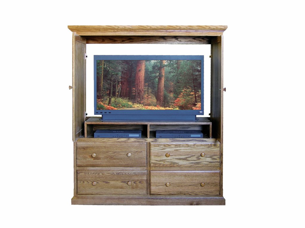 Forest Designs Traditional TV Armoire (57W x 66H x 18D)