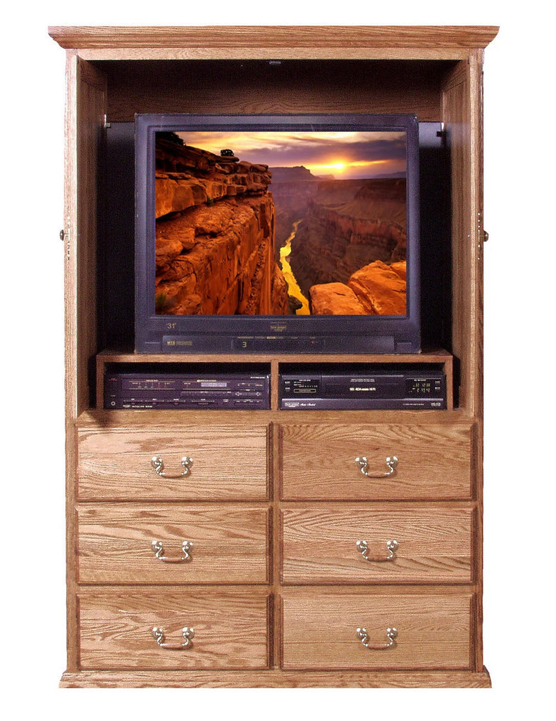 Forest Designs Traditional TV Armoire (48W x 72H x 23D)