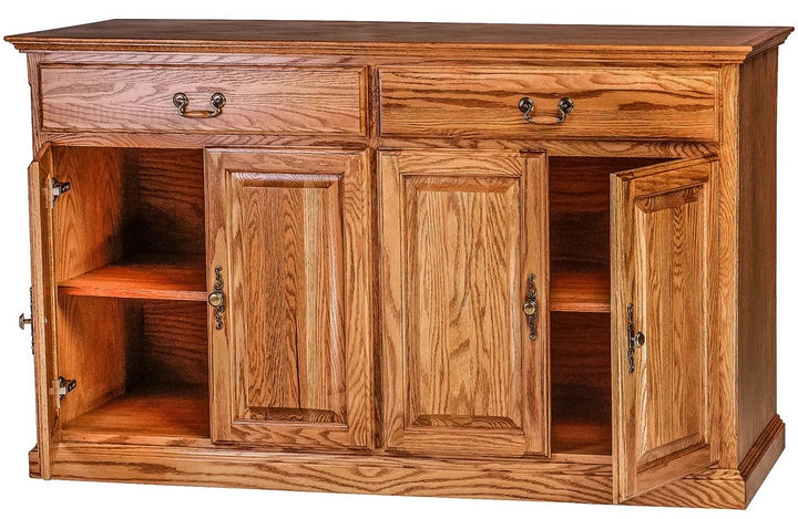 Forest Designs Traditional Oak Buffet (36H x 18D x Width of Choice)