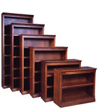 Forest Designs Mission Bookcase: 36W x 13D x Height of Choice