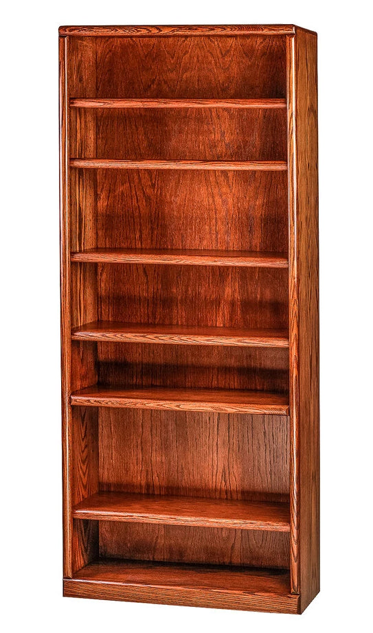 Forest Designs Bullnose Oak Bookcase: 36W x 13D x Height of Choice