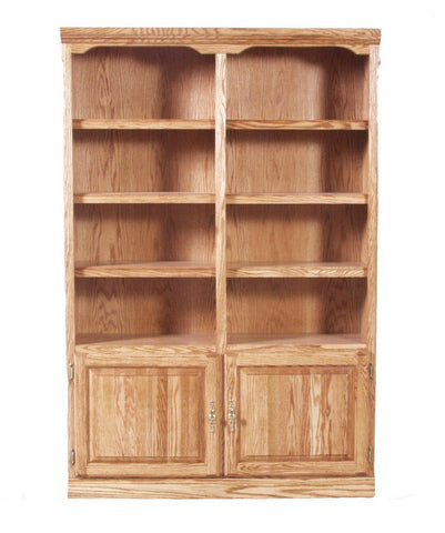 Forest Designs Traditional Bookcase w/Lower Doors (48W x 13D x Height of Choice)