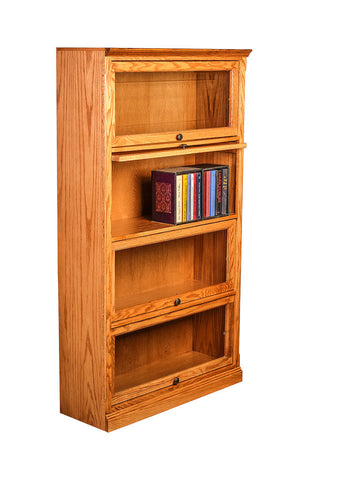 Forest Designs Traditional Oak Lawyers Bookcase (36W x 13D x Height of Choice)