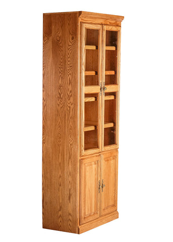 Forest Designs Traditional Oak Bookcase (30W x 18D x Height of Choice)