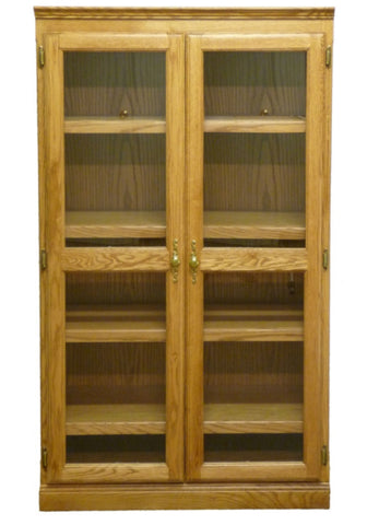 Forest Designs Traditional Bookcase w/Glass Doors (36W x 18D x Height of Choice)