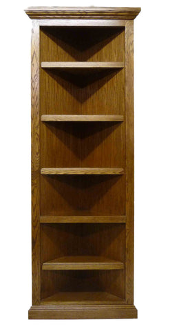 Forest Designs Traditional Corner Bookcase: 20 x 20 x Height of Choice