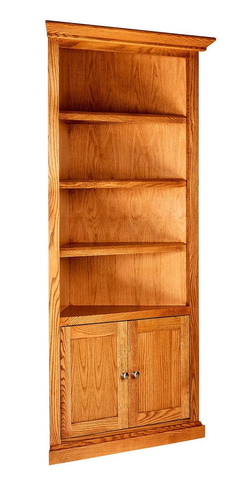 Forest Designs Mission Corner Bookcase: 27 x 27 From Corner x Height of Choice