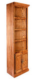 Forest Designs Traditional Oak Corner Bookcase: 27 x 27 x Height of Choice